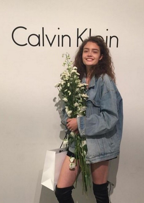 Sasha Kichigina for Calvin Klein Spring 2016 Presentation